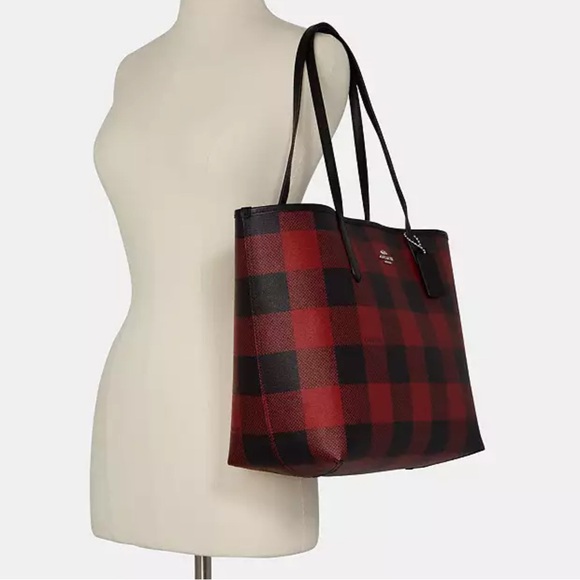 Coach Handbags - Authentic Ciach City Tote Bag With Buffalo Plaid Print**See all photos